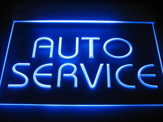 Auto Service LED Light Sign
